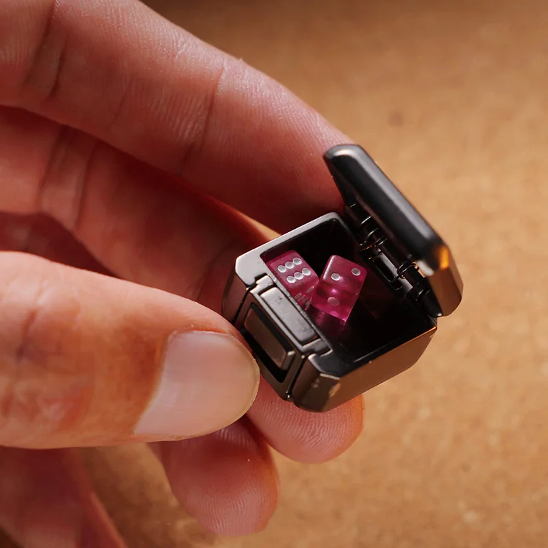 Nouvelle boîte magnétique EDC Fidget Spinner jouet doigt curseur créatif métal doigt pousser carte fête jeu de bureau soulagement du Stress jouets