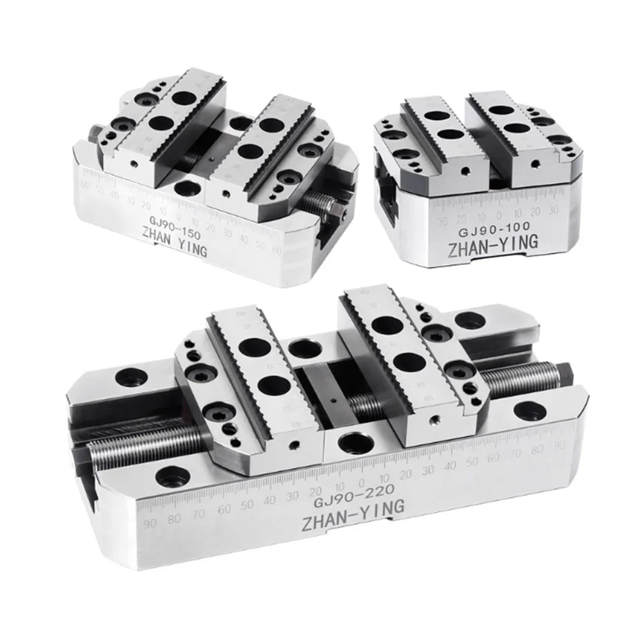 Four axis five axis high-precision self centering vise CNC machining center D52 fast fixture zero positioning table vise