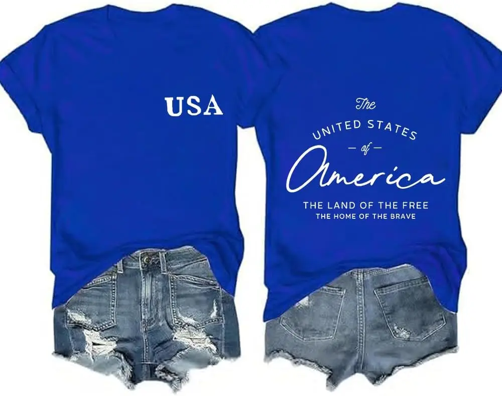 

United States of America Shirt 4th of July T-Shirt US Flag Shirt