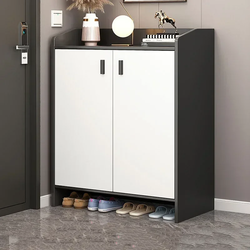 الشمال المنزلية تخزين رفوف الأحذية المنزلية الجرف غرفة المعيشة رفوف الأحذية خزائن المدخل Schoenen Opbergsysteem الأثاث #3