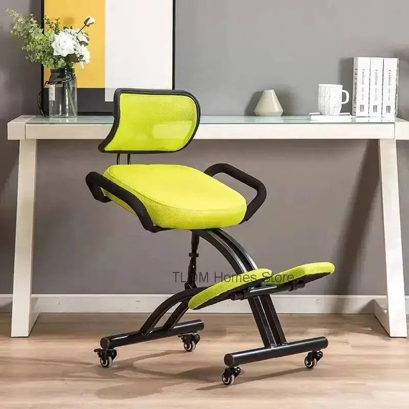 Dressing Balcony Modern Study Chair Kneeling Furniture Chair Kneeling Computer Bedroom Metal Living Cadeira Room Joelhos MH40GY