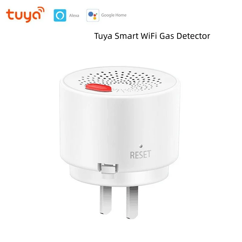 

Умный датчик природного газа Tuya Zigbee, горючий бытовой детектор утечки сжиженного нефтяного газа, пожарная безопасность, защита, нужен Zigbee Hub