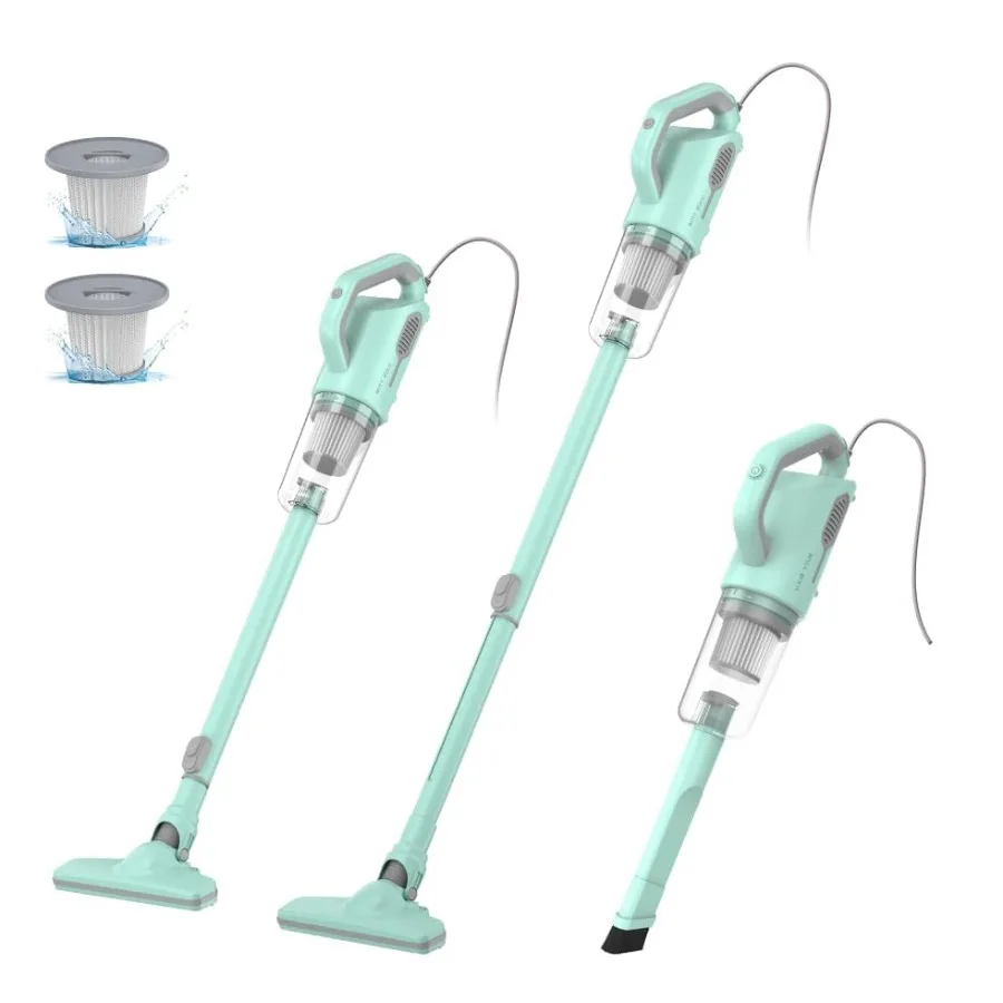 

Stick Vacuum Cleaner, Corded Lightweight Powerful Electric Broom Vacumm for Home Apartment Office Hardwood Floors Carpet Pet Ha