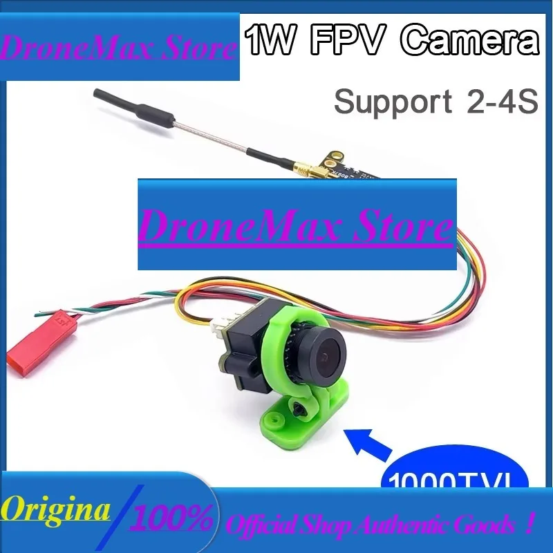 DroMaEWRF Ready To Use 5.8G 48CH 1000mW Switchable Transmitter VTX And Mini CMOS 1000TVL Camera With Cable Set Racing Drone Fpv