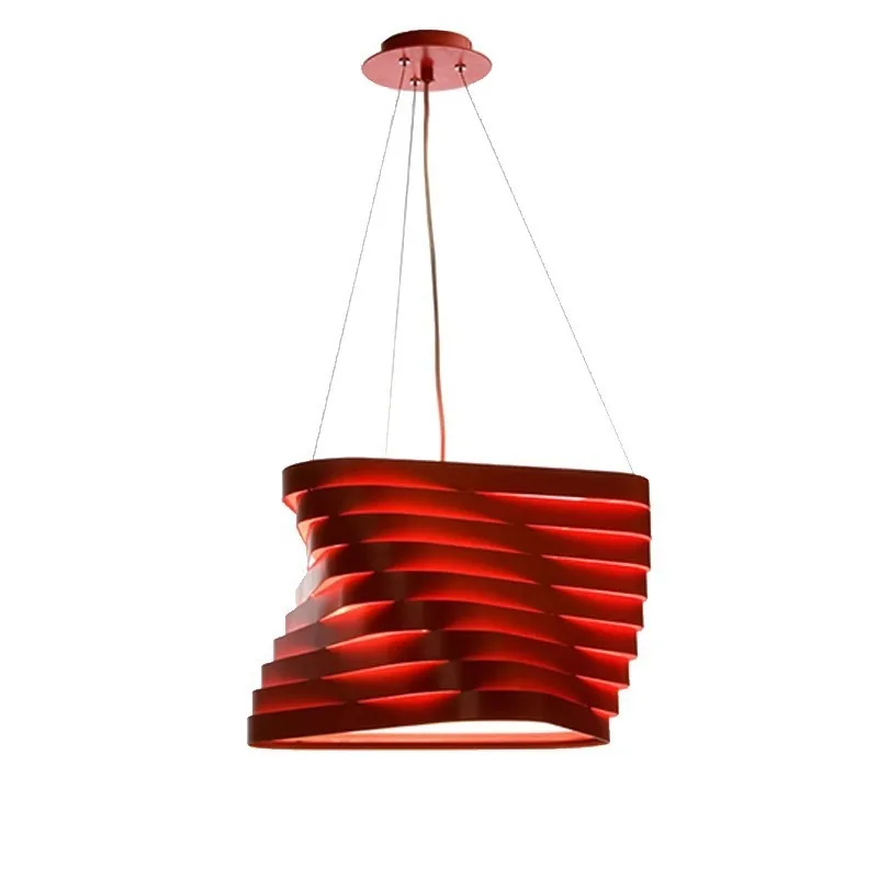 Nordic style modern minimalist art creative designer model room lamp, dining room wrought iron chandelier, living room floor