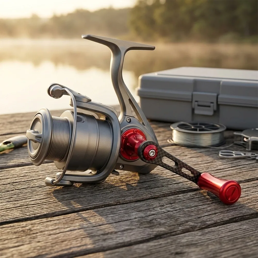 FOR DAIWA Spinnings Reel Carbon Fiber Power Handle FOR Salamandura FOR Tatula Fishing Tackle Accessories