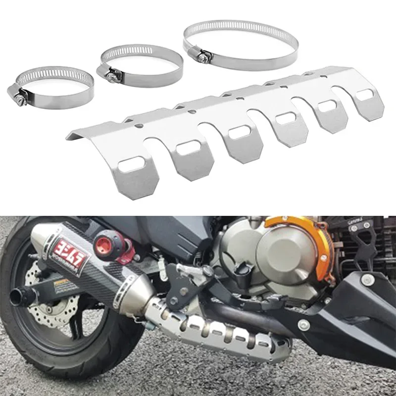 Motorcycle Exhaust Muffler Pipe Leg Protector Heat Shield Cover Heat Resistant Protector Moto Accessories Universal For Yamaha