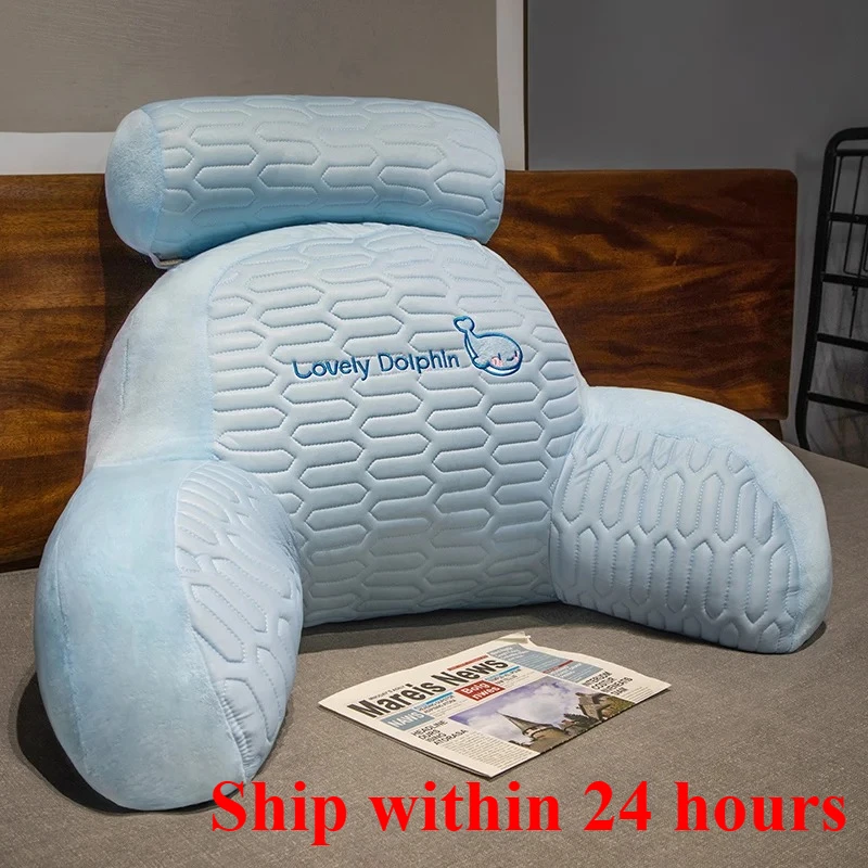 

2025 new bedside cushion soft bag waist pillow large backrest bed pillow sofa bed dormitory reading throw pillow tatami