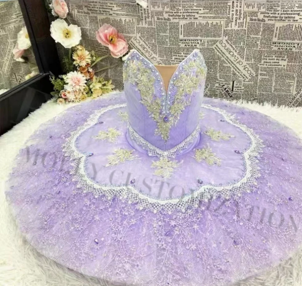 

New private customized ballet lilac sleeping beauty Raymonda variation TUTU professional performance competition skirt