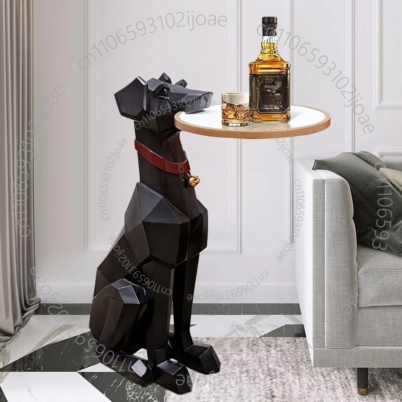 Nordic Living Room Decorative Piece: Large Floor-Standing Dog Creative Home Soft Furnishing Luxury-inspired Accent Beside Sofa