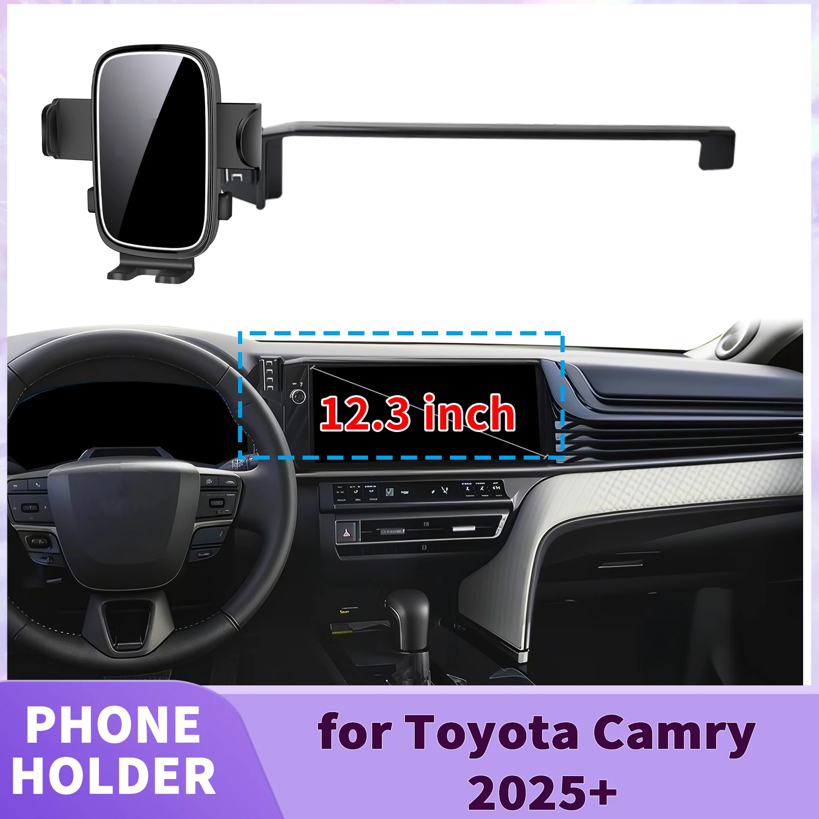 

for Toyota Camry XV80 2025 2026 2027 Screen Base Phone Holder Mount ​​ Secure Clip Car​​ accessoires
