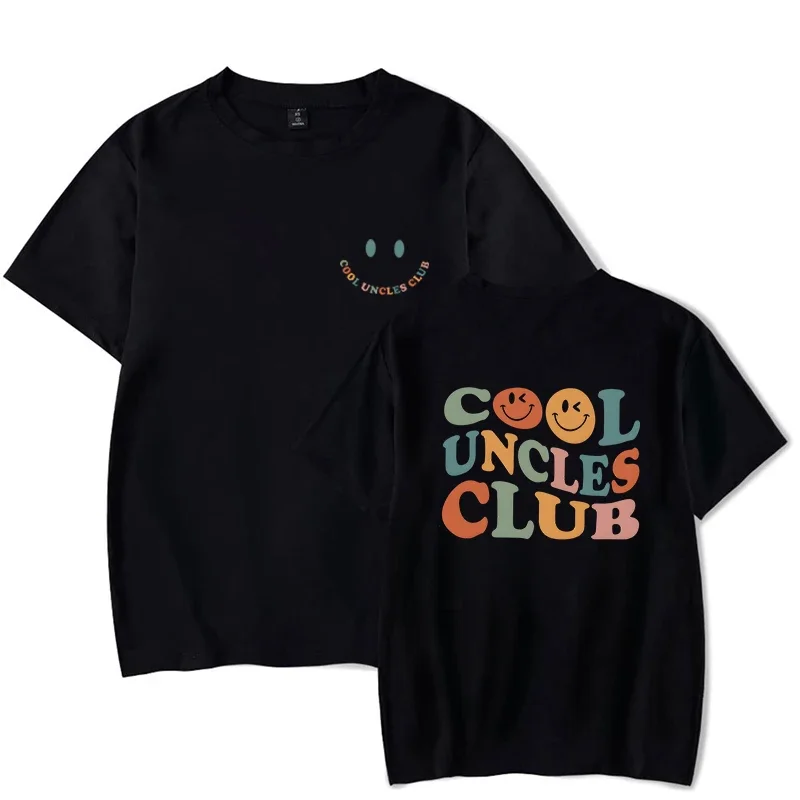 Cool Uncles Club Print Shirts for Men Clothes Graphic Tee Tops Clothes Short Sleeve Black Tops Men T-shirts Camiseta Streetwear