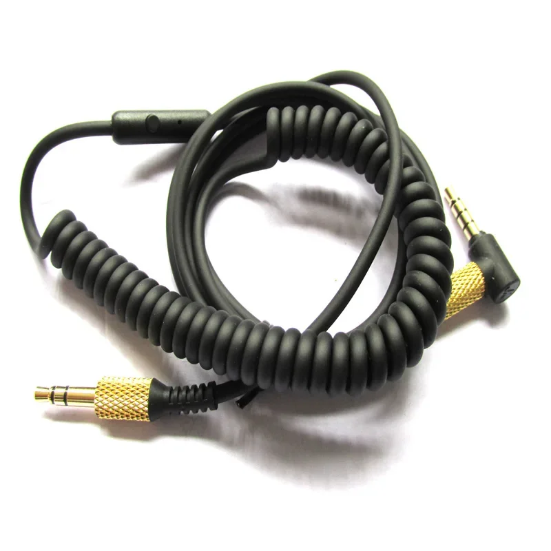 Replacement Audio Cable for Marshall Major II 2 3 III Monitor MID Headphones Cord with Mic Volume Control/No volume 1 key