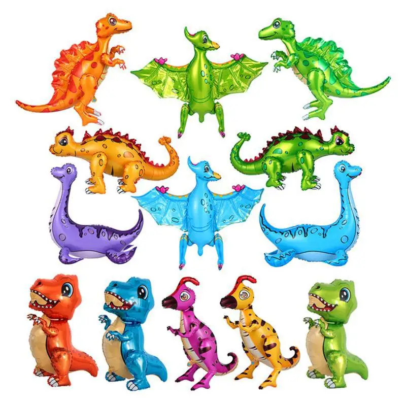 New 4D 3D Dinosaur Aluminum Film Balloon Assembly Ankylosaurus Pterosaur Tyrannosaurus Rex Children\'s Birthday Party Toy