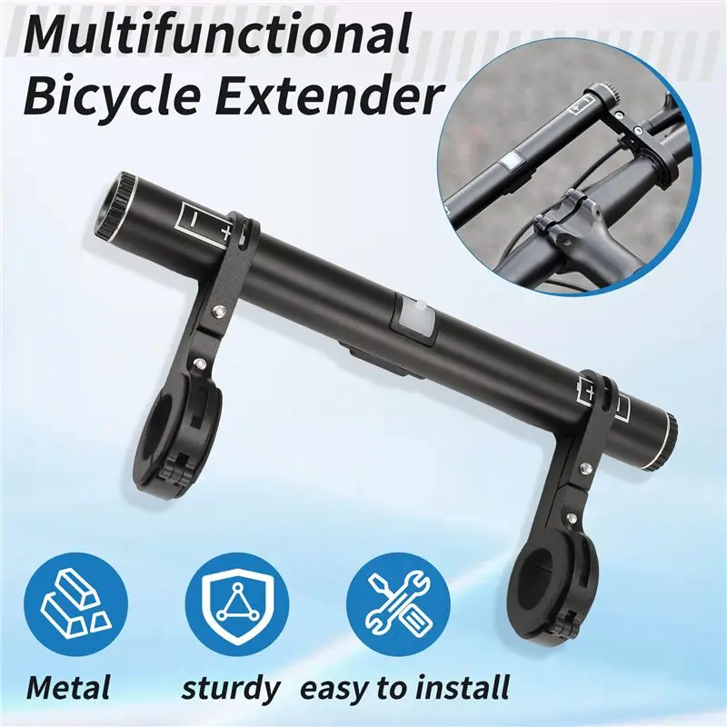 NEW HOT In Stock-Bike Handlebar Extender USB Bicycle Handlebar Extension Mount For Holding Bicycle Speedometer,GPS Bike Accessor