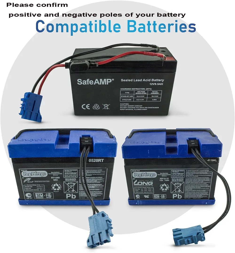 شاحن 12 فولت لبطارية Peg Perego، مصدر طاقة Peg Perego، شاحن بطارية Peg Perego