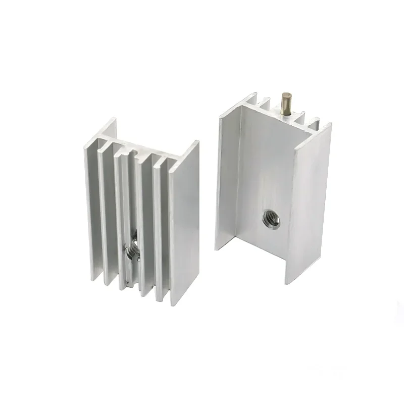 10Pcs Aluminum Triode TO-220/7805 Heat Sink 15*10*16/20/25mm With Needle Radiator 16X15X10mm 20X15X10mm 25X15X10mm