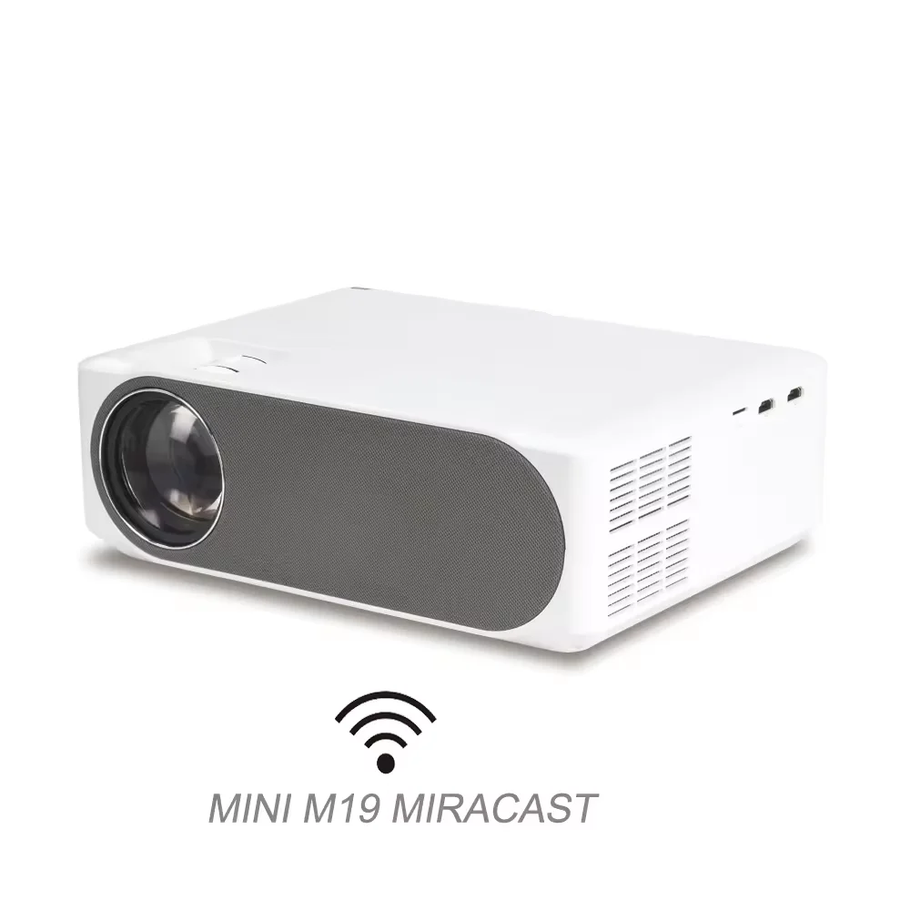 Proyector inteligente de cine en casa de alto brillo 1080P Mini Proyector de películas 4K LED WIFI Miracast Proyector de teléfono móvil