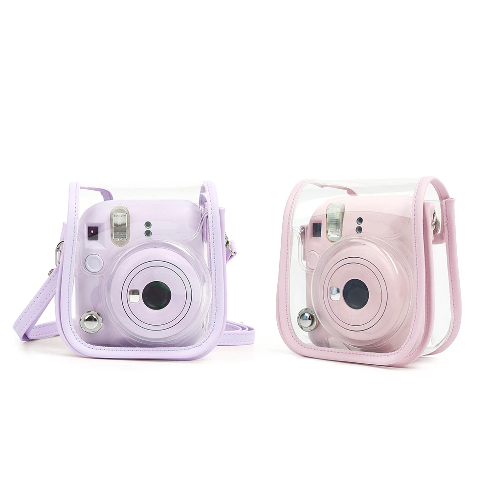 Fujifilm Instax Mini 12 حقيبة كاميرا شفافة ، تناسب الكاميرا الرقمية الطازجة والحلوة ، حقيبة حماية التخزين