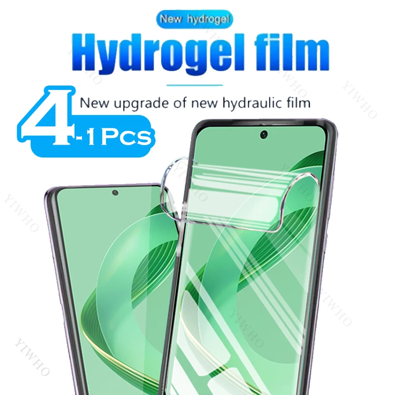 4-1psc Transparent Film Safety Hydrogel Film for Huawei Nova 11 SE BON-AL00 Screen Protector Protective Front Not Tempered Glass