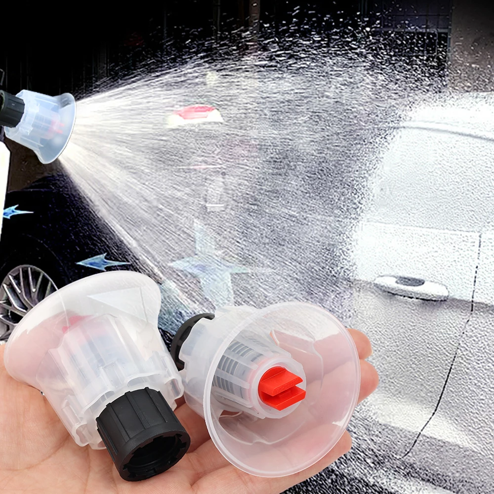Car Wash Foam Nozzle 16mm Snow Lather Maker Universal Sprayer Head Sturdy Plastic Motor Vehicle Cleaning Detailing Accessories