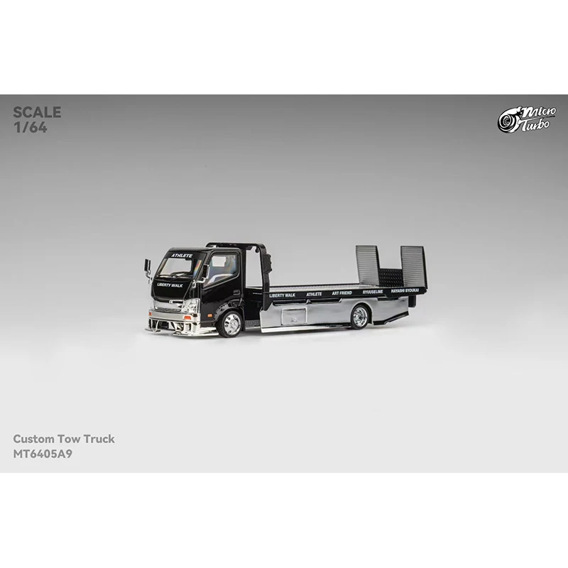 Prevendita MT 1:64 Serie 300 Custom Tow LBWK Cromo Nero Pressofuso Diorama Modello di Auto Giocattolo MicroTurbo