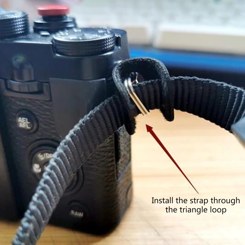 Camera Lug Ring Camera Strap for Triangle Split Ring Hook Leather Protector Gask