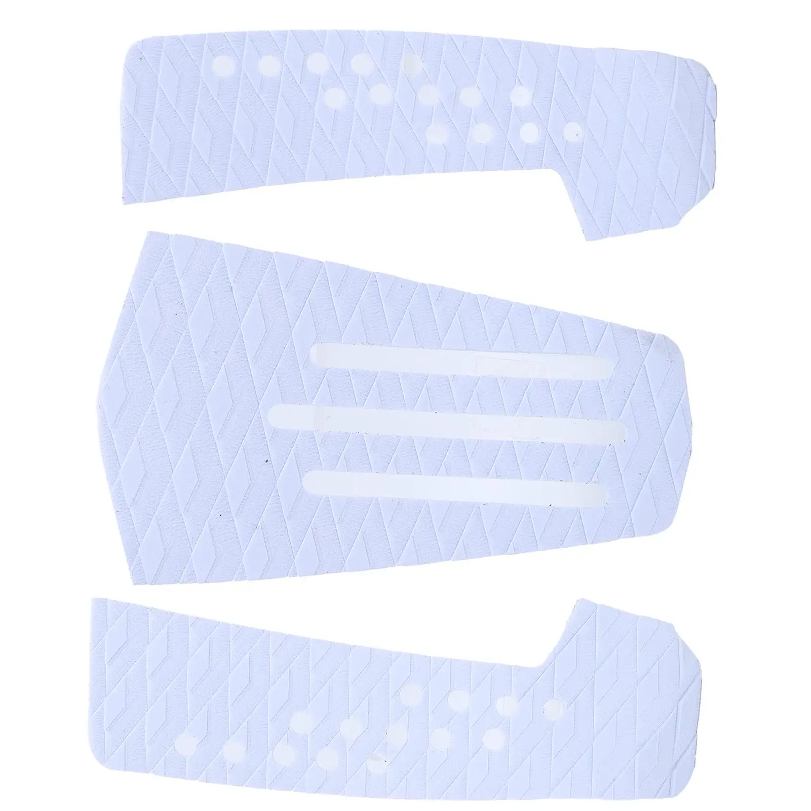 3 Pcs Anti-Skid Surfboard Traction Pad Kit - Moisture-Proof Deck Mat for Skimboarding Accessories