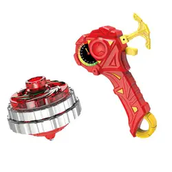 Luminous Combat Gyroscope Alloy Combination Light Drawstring Gyro Magic Glitter Spinning Top Kids Xmas Birthday Gift