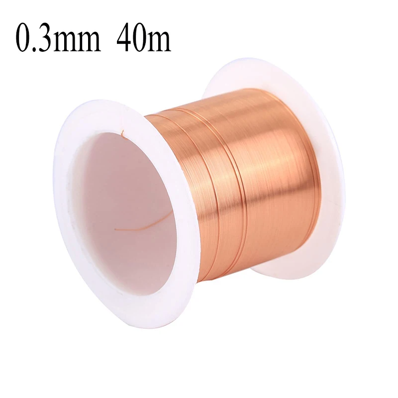 Spulen-Kupferdraht, 0,1 mm, 0,2 mm, 0,3 mm, 0,4 mm, 0,5 mm, 0,6 mm, 0,7 mm, 0,8 mm, 1,20 mm, Kabel, Kupferdraht, Magnetdraht, emaillierter Kupfer-Wickeldraht