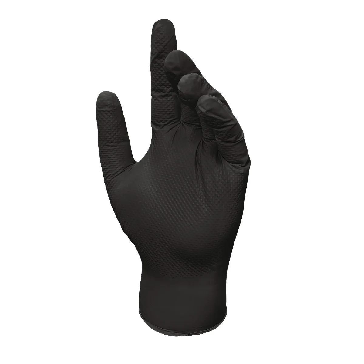 (3 pacotes) luvas descartáveis itrile, sem látex, tela sensível ao toque, pretas, grandes, pacote com 50