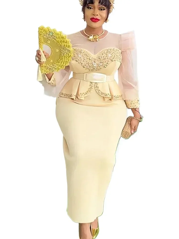 

Elegant African Dresses for Women 2026 New Africa Clothing Plus Size Turkey Wedding Party Long Dress Dashiki Ankara Outfits Robe