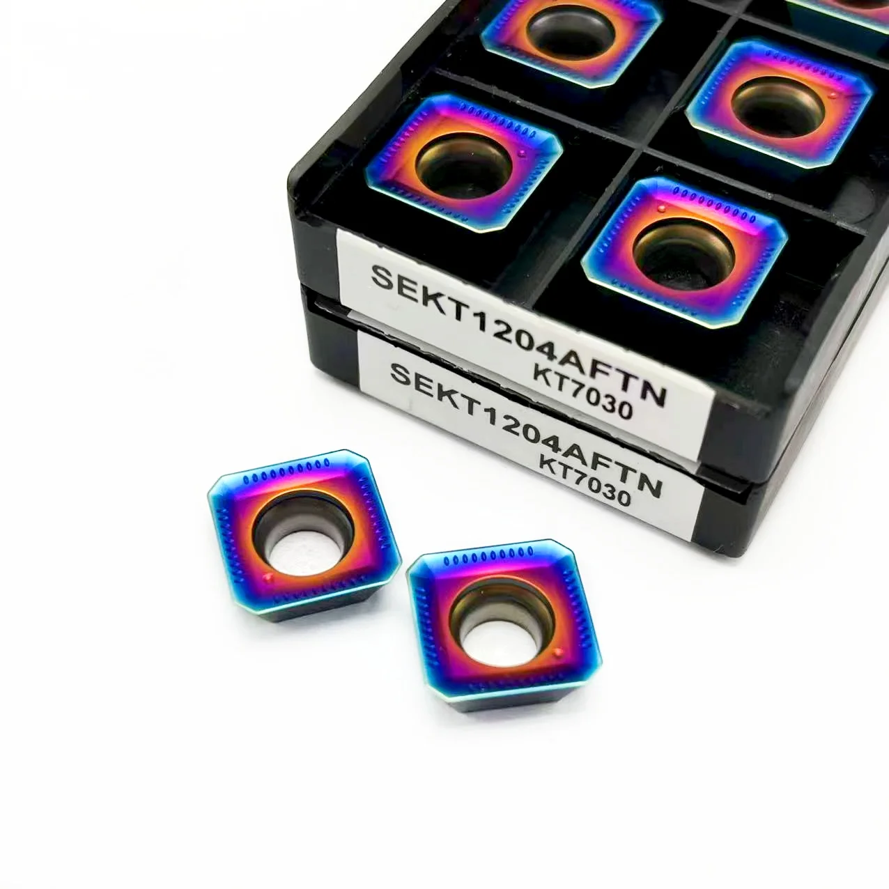 Carbide Blade Lathe Milling Insert, CNC Usinagem Torneamento Ferramentas, SEKT1204 KT7030, SEKT1204 KT7030, Alta Qualidade