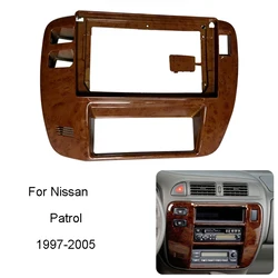 Car Radio Frame Kit For Nissan Patrol 1997-2005 Video Audio Player Install Dash Panel Mount Bezel Faceplate