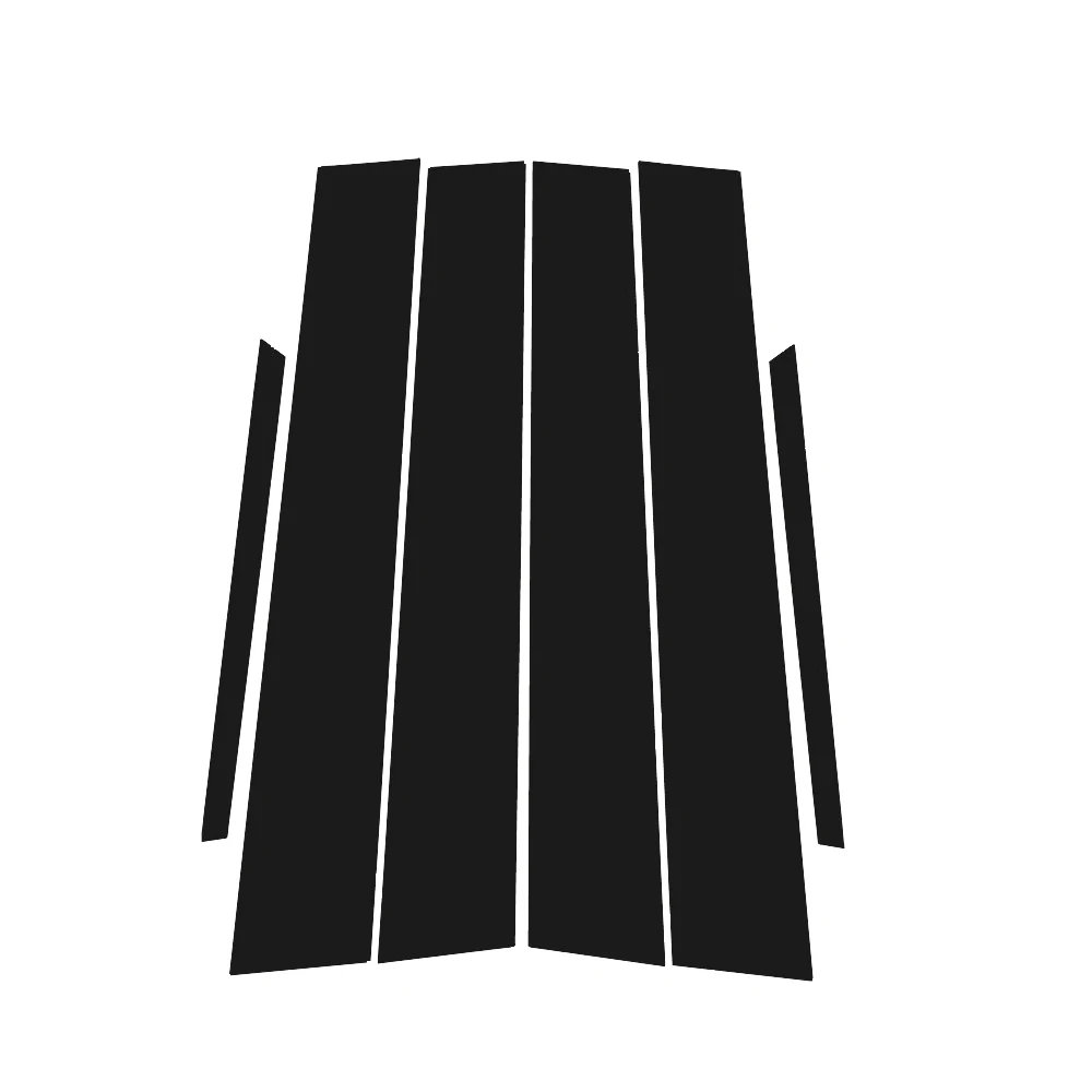 Glossy Black Carbon Fiber Window Door Deal B C Pillar Post Cover Sticker For Toyota Corolla 2001-2006 2002 2003 2004 2005