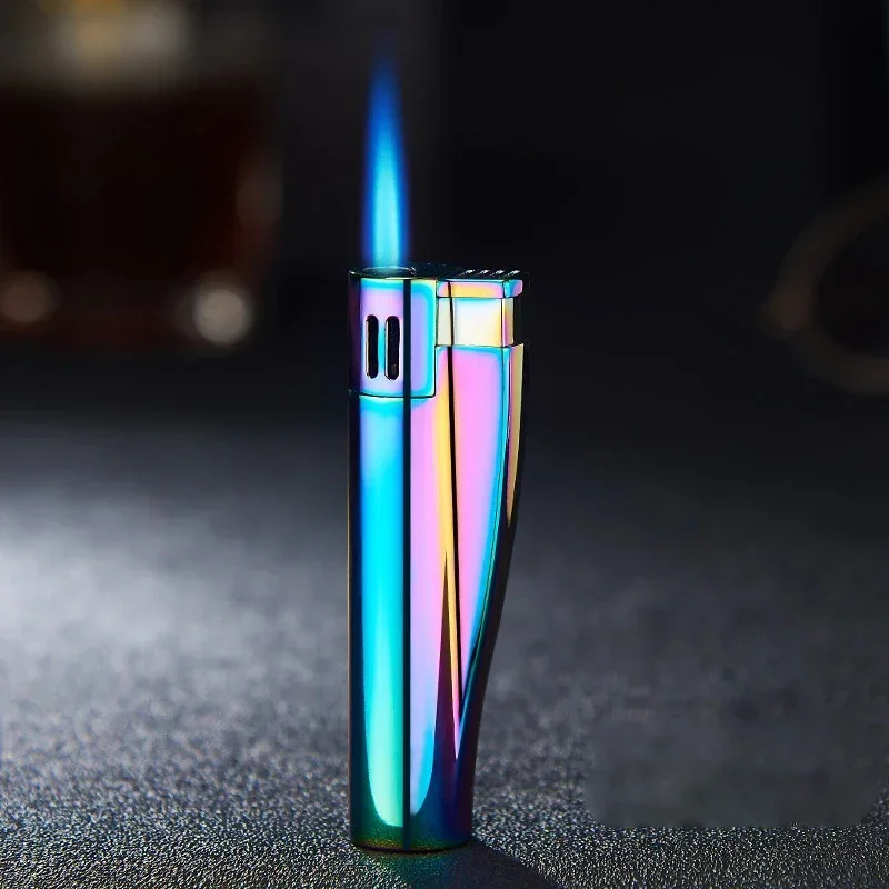 الرجعية المحمولة يندبروف أخف غاز البوتان توربو جت الشعلة ولاعة معدنية أداة السجائر الرجال هدية التخييم في الهواء الطلق الموقد #6