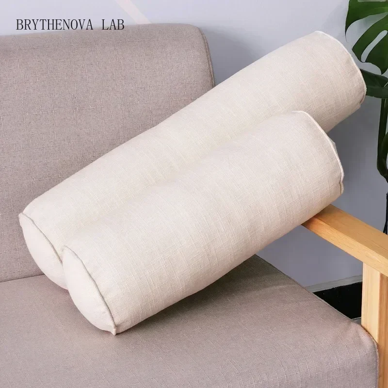 Long Pillow Inner Round Body Cushion Pad Rectangular Sleep Pillow Nap Imitation Cotton Linen Cushion Home Bedroom Accessories