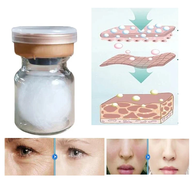 1/5/10Pcs Japan Natural Silk Protein Anti Aging Pure Collagen Ball Essence Firming Wrinkle Removal Facial Serum Korean Cosmetics