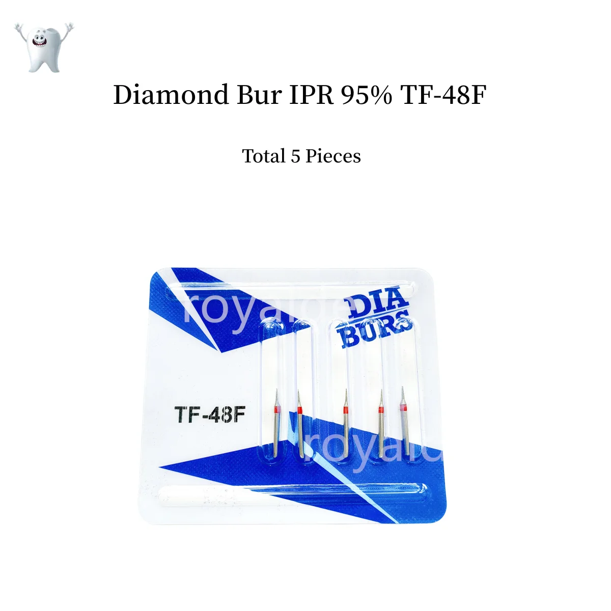 Dental Polish Bur Enamel Reduction Diamond Burs Interproximal Stripping Bur IPR 95% TF-48F