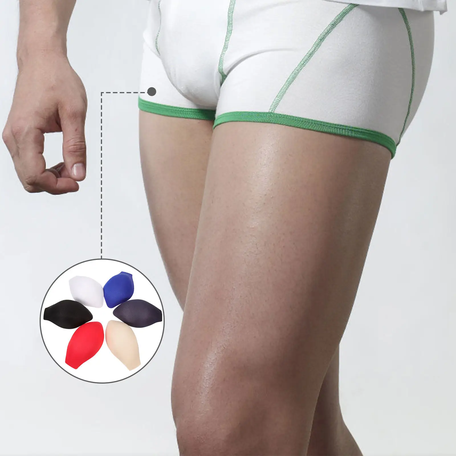 

6Pcs Bulge Enhancing Underwear Cups Men's Removable Bulge Pads for Swimsuits Underpants Briefs Jeans Daily Sports Confidence