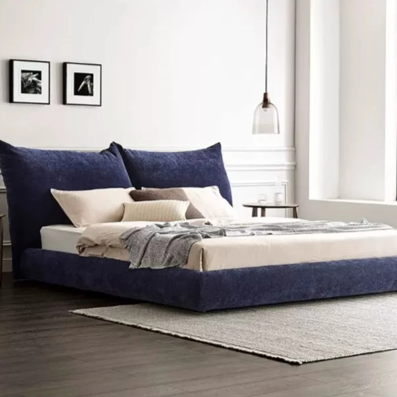 Hotel Floating Bed Italian Double 180x200cm Fabric Bed Loft Simple Camas Matrimoniales Bedroom Sets Full Set Furniture