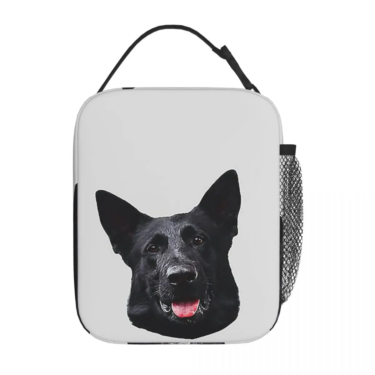 Black German Shepherd Dog Stunning Insulated Lunch Bag for Women Kids Portable Food Boxes Thermal Lunch Box Tote