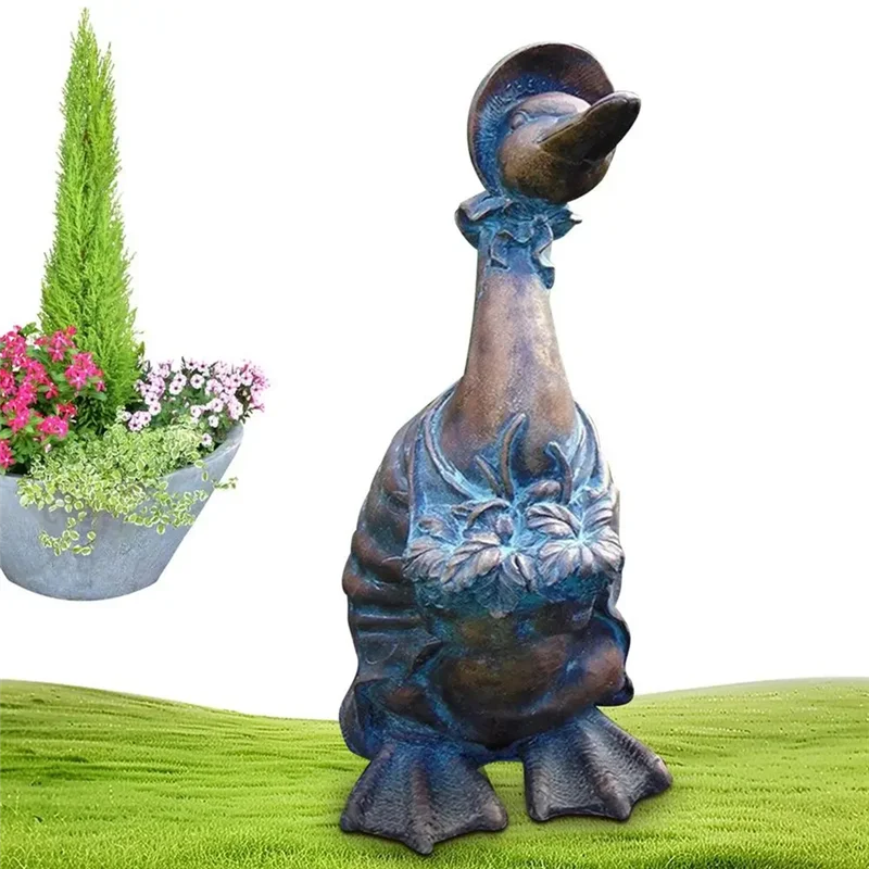 

B03C-Outdoor Animal Statues Funny Animal Statue Garden Ornaments Small Animal Figurines
