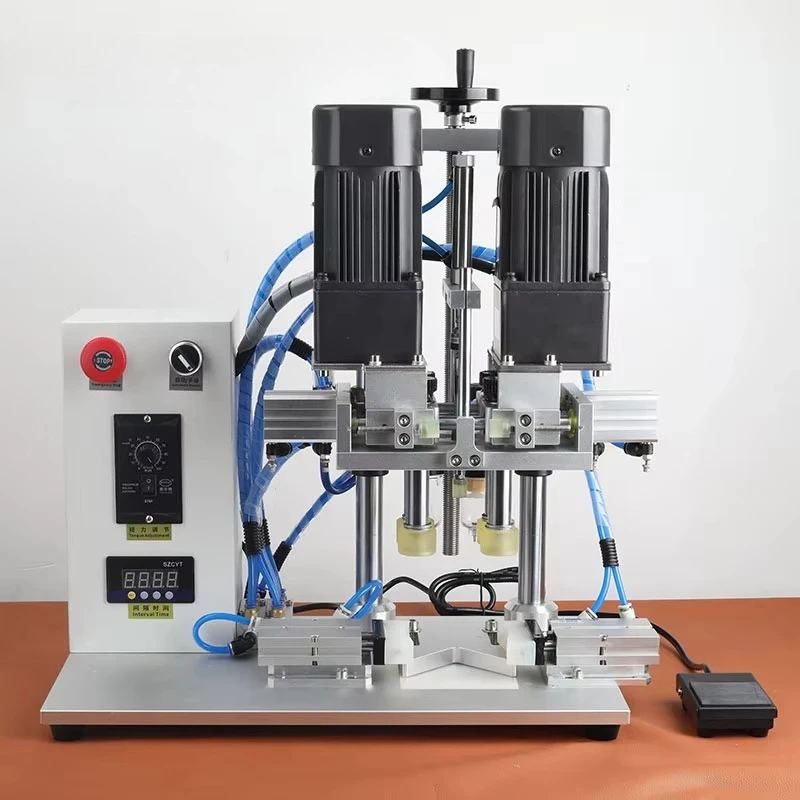 Purely Electric Pneumatic for Screw-On Spray Bottle Caps with Diameters 10 To 60 Mm LY Desktop Fully Automatic Capping Machine