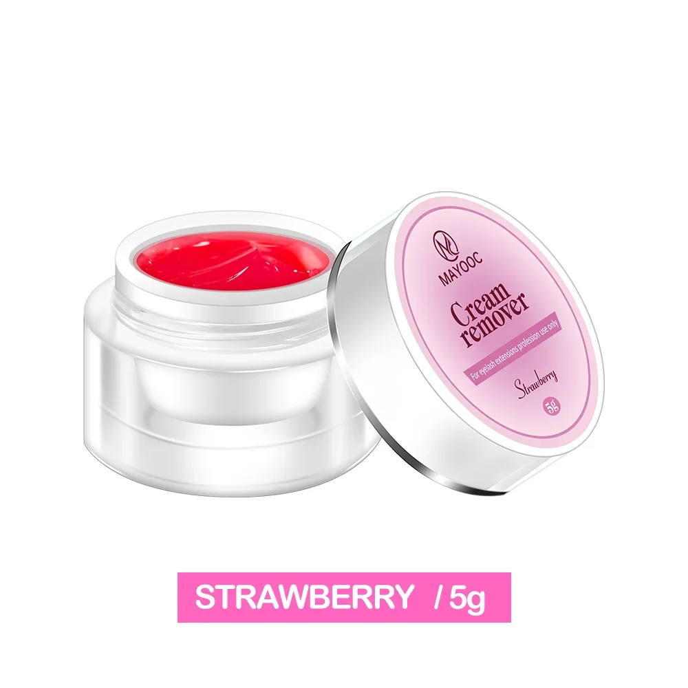 MAYOOC 5/15g Wimpernkleber-Entferner Schnelltrocknender Transparenter Professioneller Creme-Entferner für Wimpernverlängerung Individuelles Logo