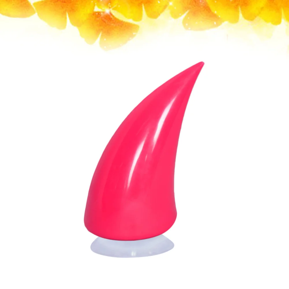 

Creative Funny Colorful Ox Horn Dark Pink Pattern Suction Cup Rubber Decoration for Man Woman Motorcycle