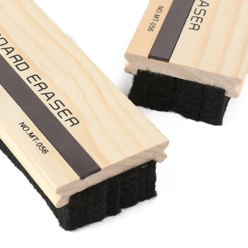 ADWE 6Pcs Wool Felt Chalkboard Eraser Dustless Chalkboard Erasers Wood Chalks Eraser Blackboard Eraser Cleaner for Teacher