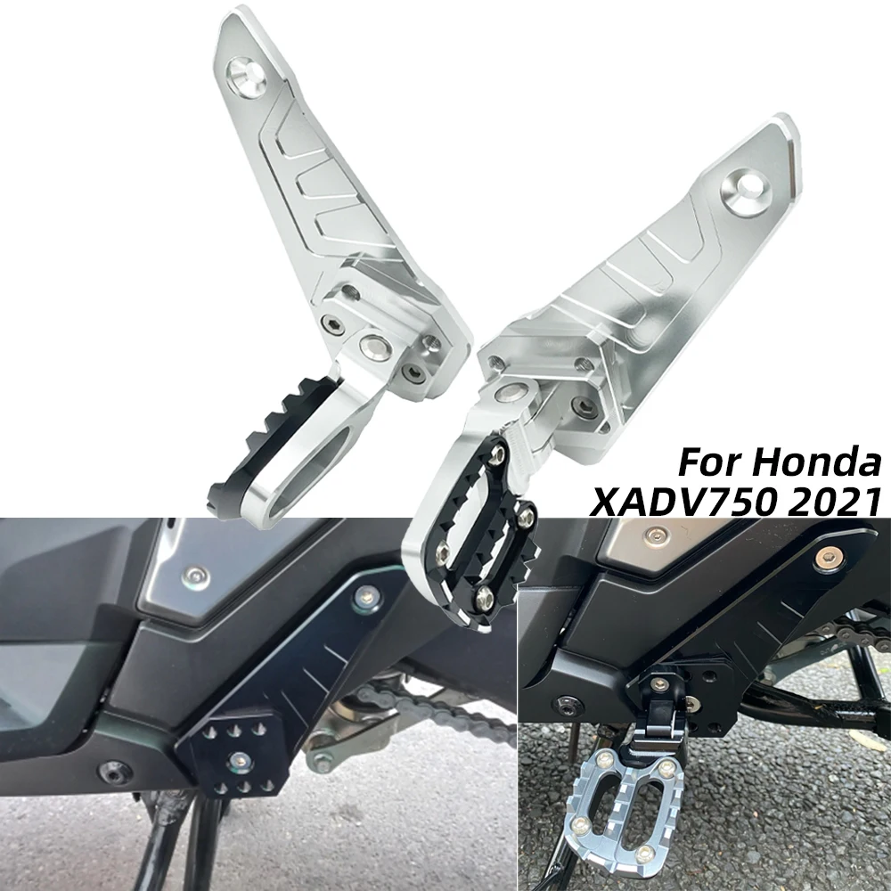 

REALZION XADV750 2021 Motorcycle CNC Rear Pedal Passenger Foot Pegs Footrests Stand Folding FootPegs For Honda XADV X-adv 750