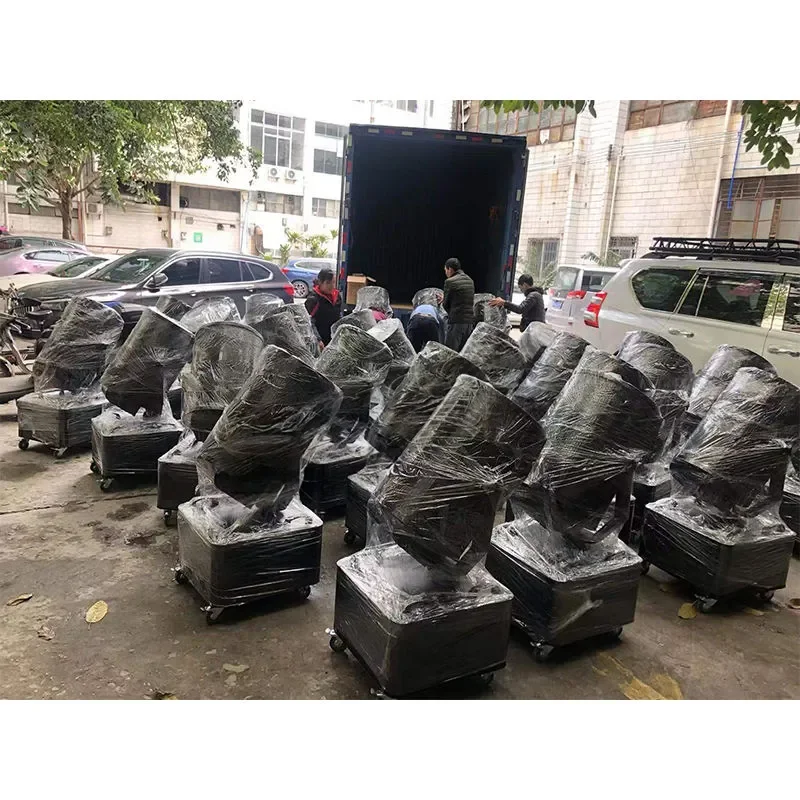 for 5000W 7000W Long Distance Multi Color DMX Control Mobile Head Sky Searchlight Suitable for High Rise Buildings