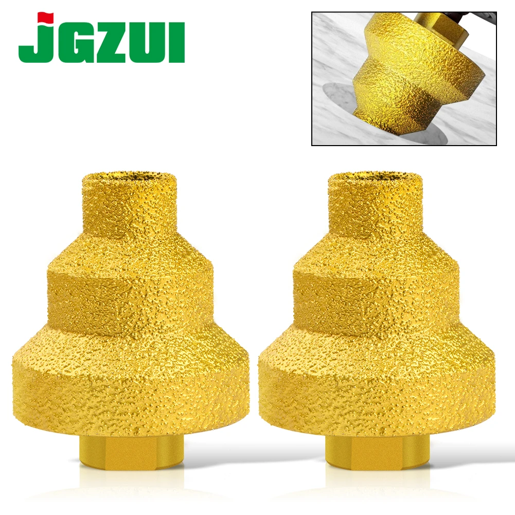 Brazed Pagoda Drill Bit M10 M14 Brazed Diamond Tower Drill Tile Stone Rock Plate Drill Reaming Integrated Bit  Diamond Tools